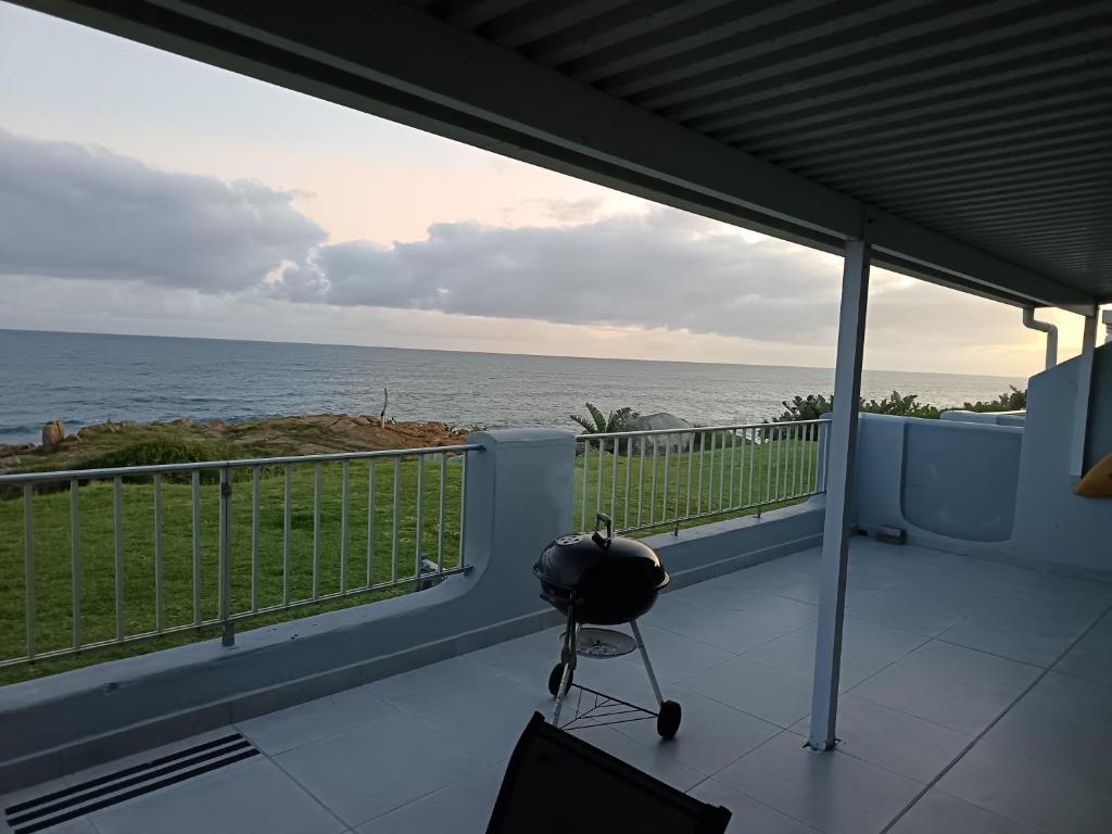 a balcony with a view of the ocean at Nomads Nook 3 in Ramsgate
