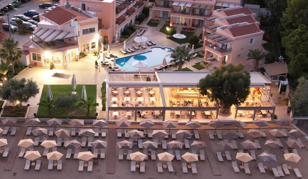 an aerial view of a resort with a pool at Avantis Suites Hotel in Eretria