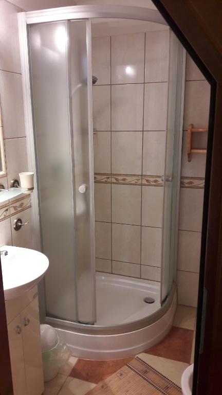 Koupelna v ubytování Willa pod Szrenicą