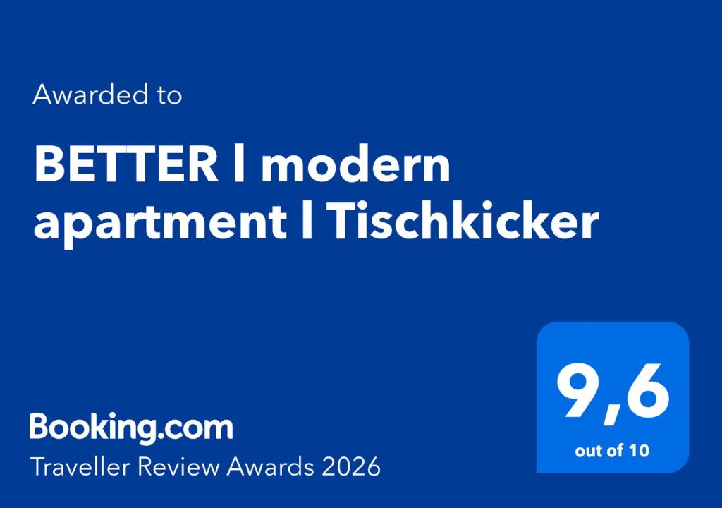 BETTER l modern apartment l Tischkicker - Three-Bedroom Apartment