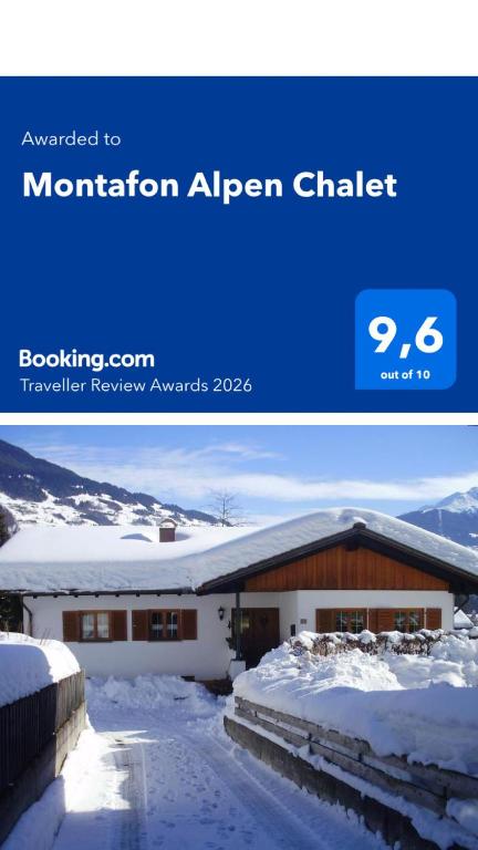 a picture of a building in the snow at Montafon Alpen Chalet in Vandans