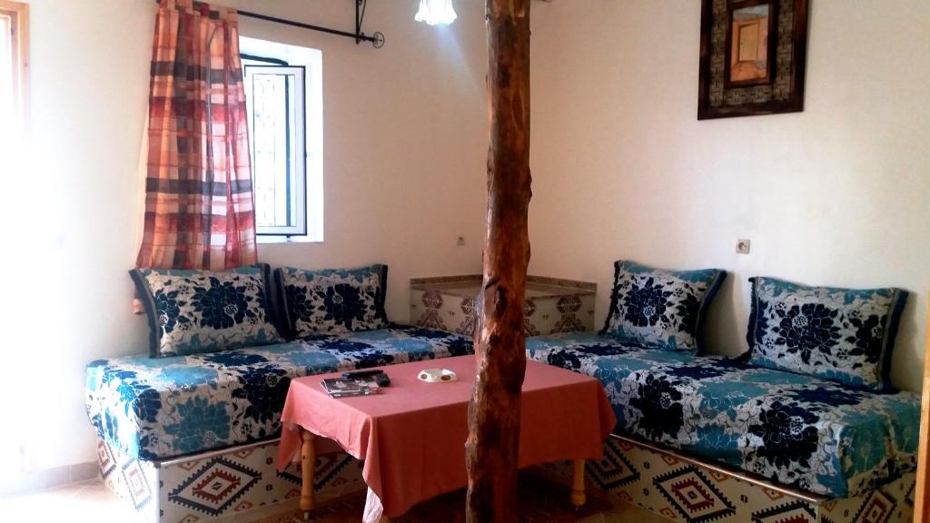 Posezení v ubytování Ksar Timnay Hotel