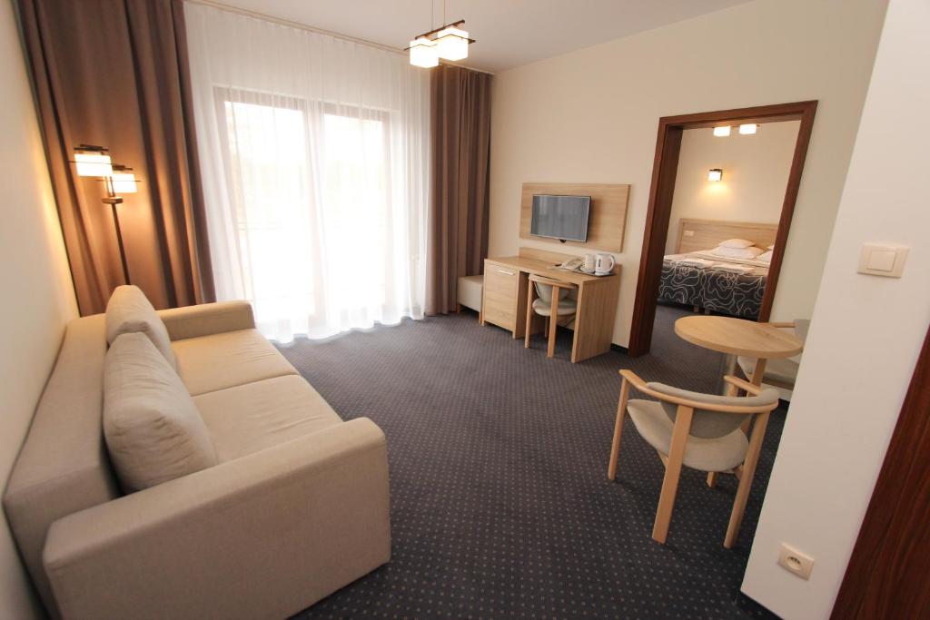 TV a/nebo společenská místnost v ubytování Sunset Spa