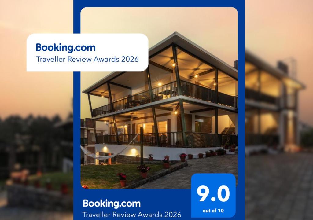 a picture of a house with the text booking corn turkey review awards at Solitude by Nature Resorts and Stays in Kotagiri