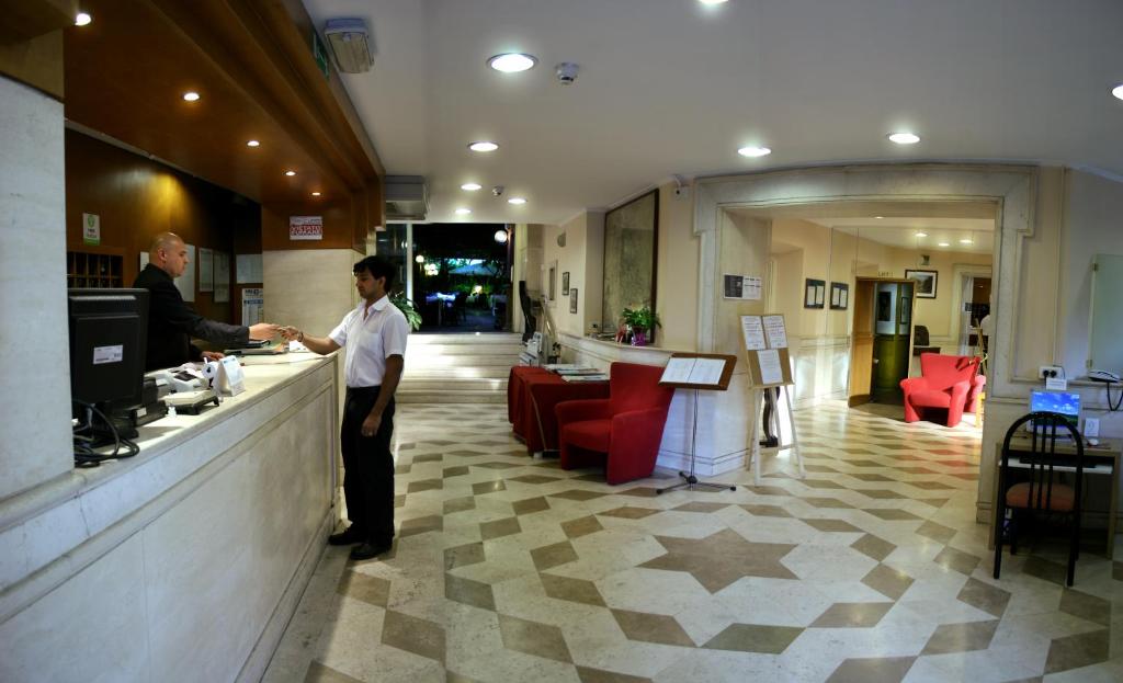 Uma área de estar em Hotel Delle Muse
