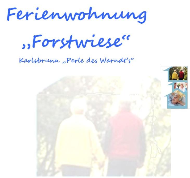 a picture of two people walking in the snow at Ferienwohnung Forstwiese in Großrosseln