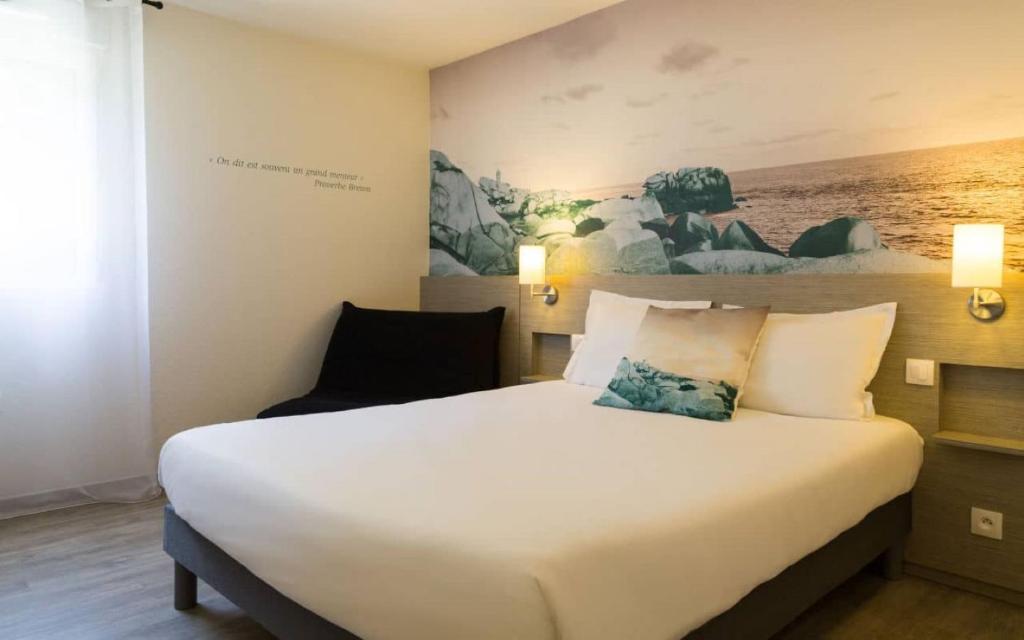 Logis Hotel Restaurant Au Chêne Vert, Saint-Brieuc - 尊贵双人间