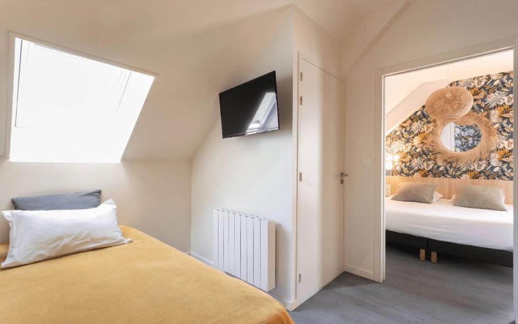 Logis Hotel Restaurant Au Chêne Vert, Saint-Brieuc - 尊享套房