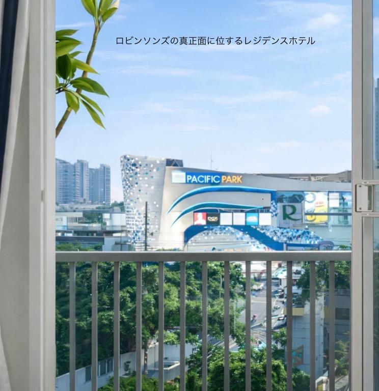 a view from the balcony of a condo at pacific park at The Sriracha Residence in Si Racha