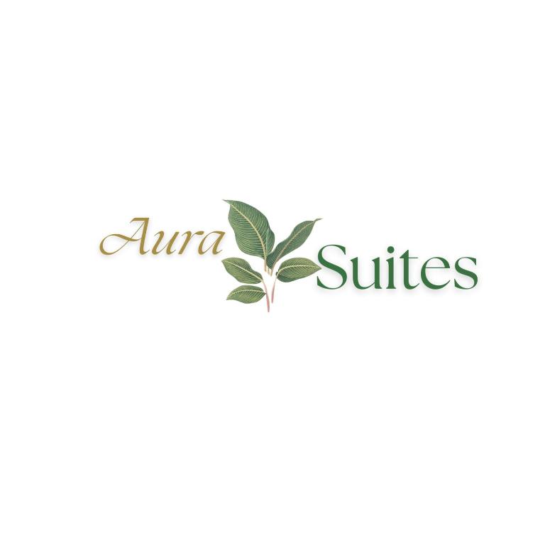a logo for aventura suites with a green plant at Aura Suites Napoli in Naples