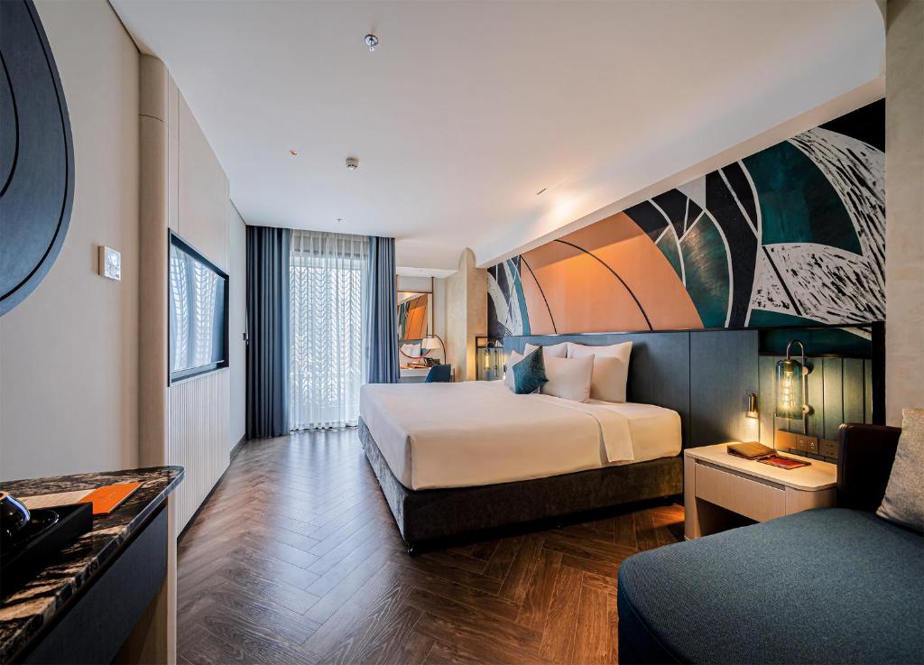 Phòng Deluxe Giường Đôi Nhìn ra Thành phố
