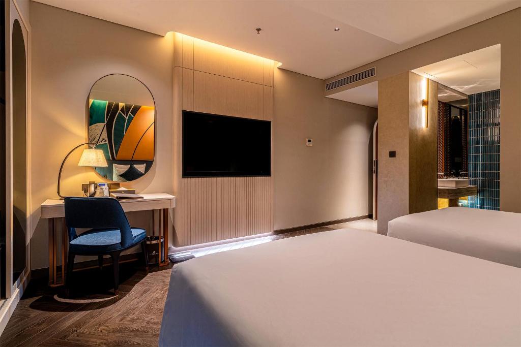 Phòng Deluxe có 2 Giường Đơn Nhìn ra Thành phố