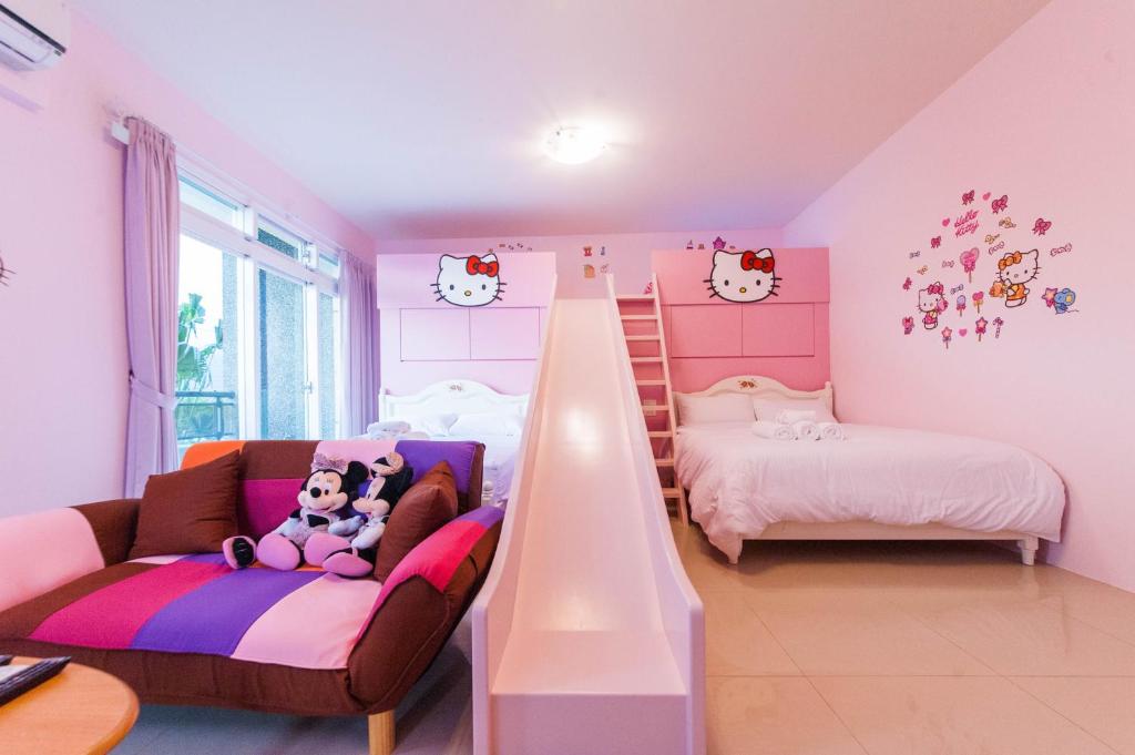 Postel nebo postele na pokoji v ubytování Lantein B&B