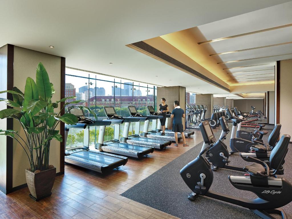 Fitness centrum a/nebo fitness zařízení v ubytování Shangri-La Tianjin