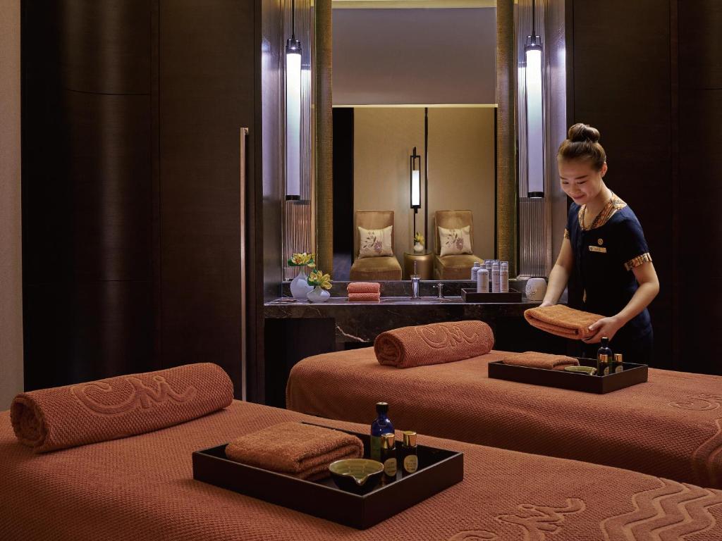 Lázně a/nebo wellness v ubytování Shangri-La Tianjin