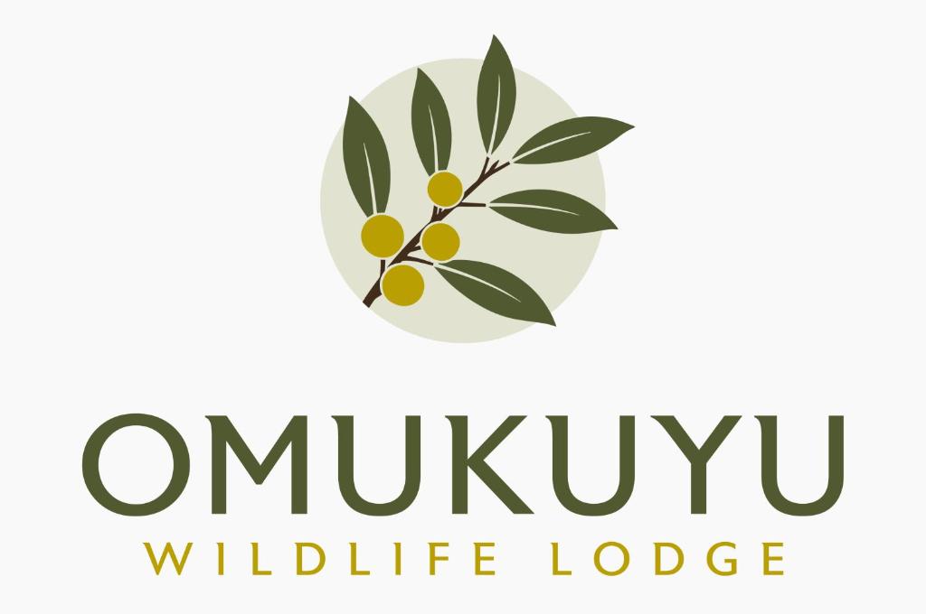 a logo for a wildlife lodge with a olive branch at Omukuyu Wildlife Lodge in Otavi