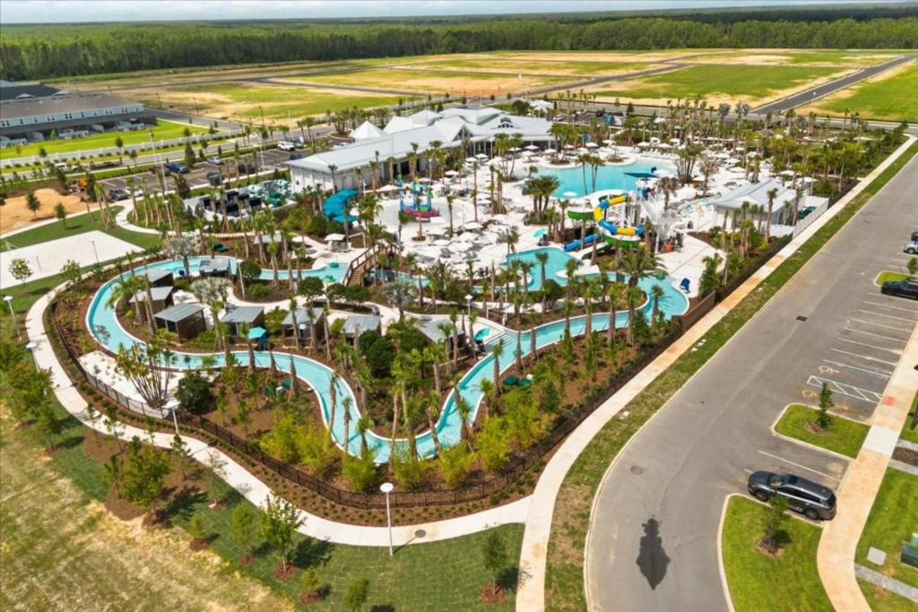 an aerial view of the water park at the resort at Ev16147 - Coastal Manor in Clermont