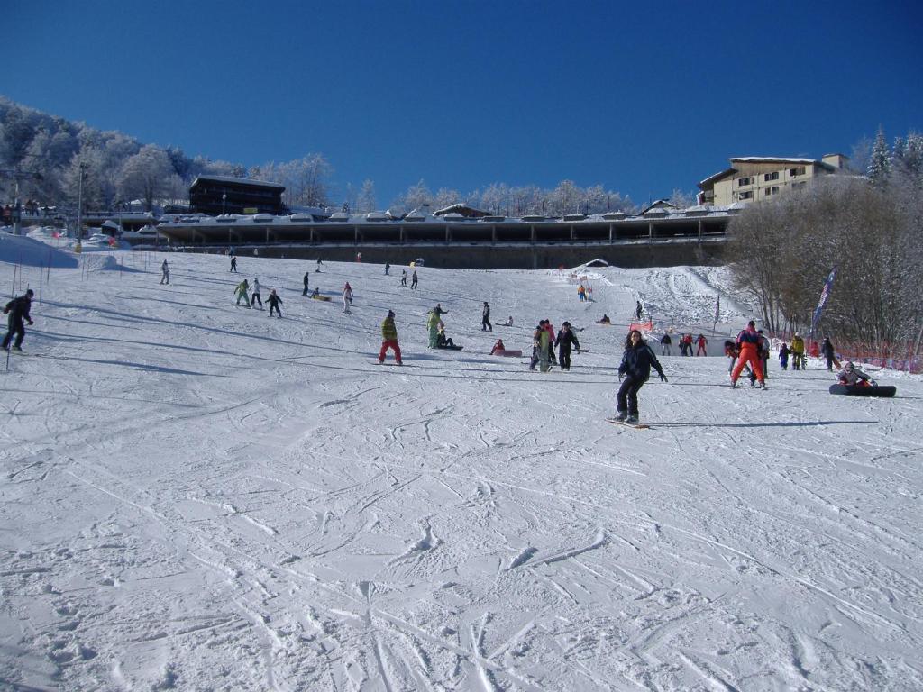 Albergo Tirolo v zimě