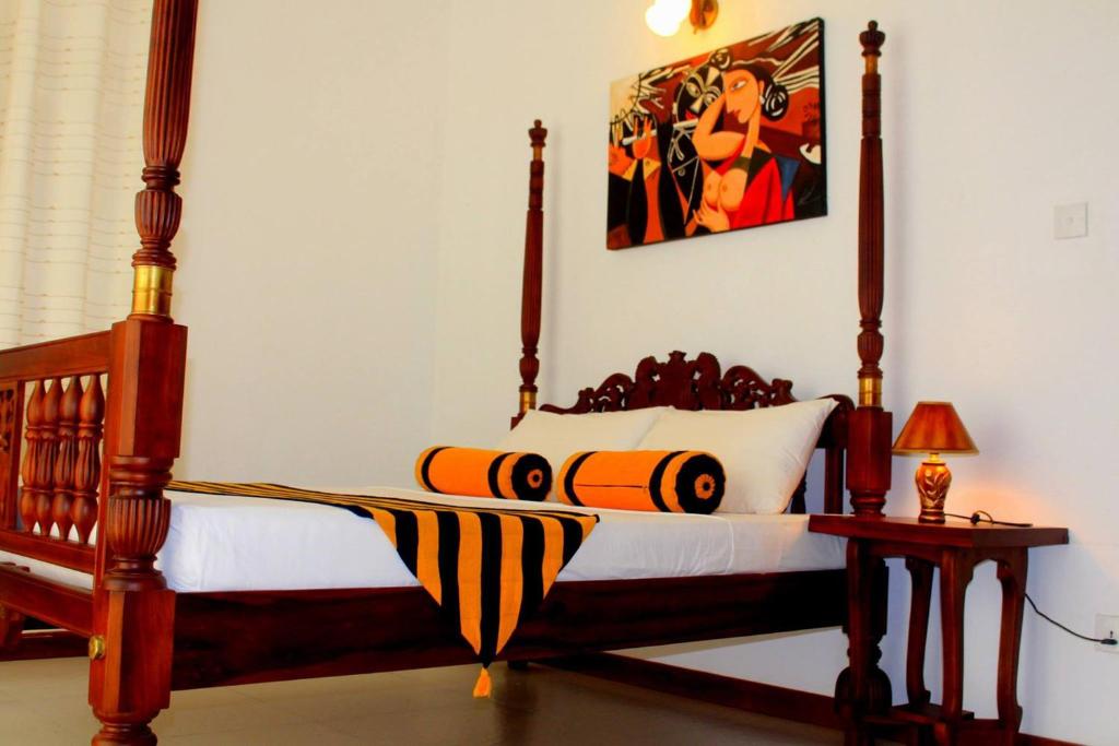 Postel nebo postele na pokoji v ubytování Sky Lodge