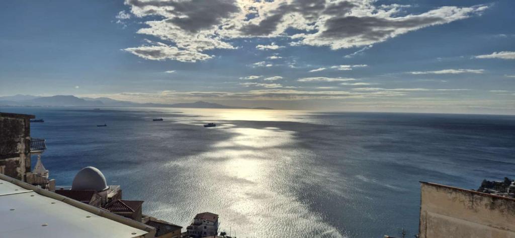a view of a large body of water at beb I Due Fratelli in Vietri sul Mare