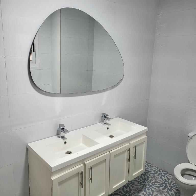 Et badeværelse på Résidence NOHA