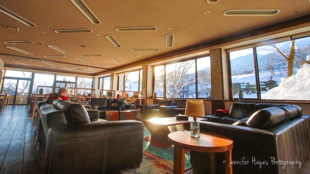 Posezení v ubytování Morino Lodge - Myoko