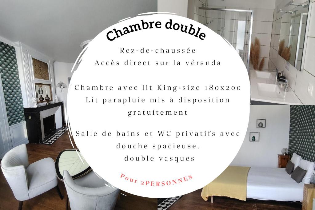Le Relais des Roses- Sauna, Chambres d'hôtes, Gîte - Habitación Doble