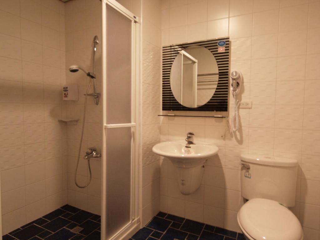 Koupelna v ubytování Nanwan Jiahewu Inn