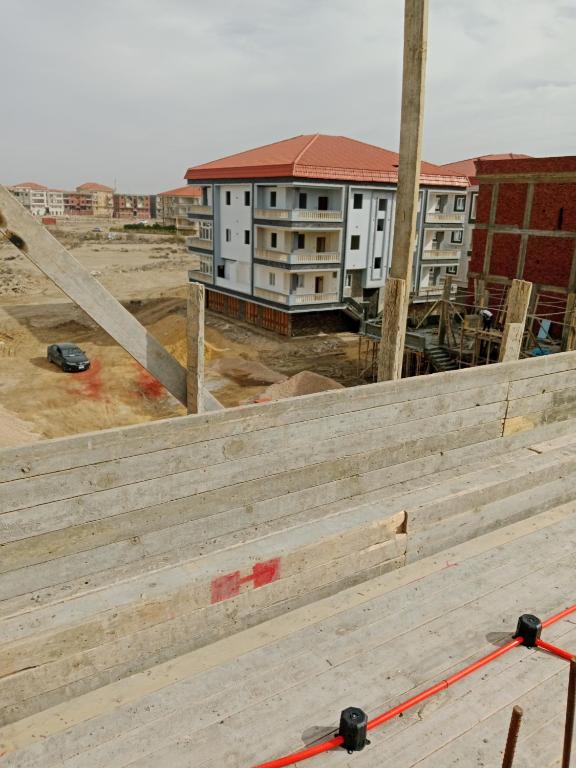 a view of a construction site with a building at التطبيقيين راس البر in Ras El Bar
