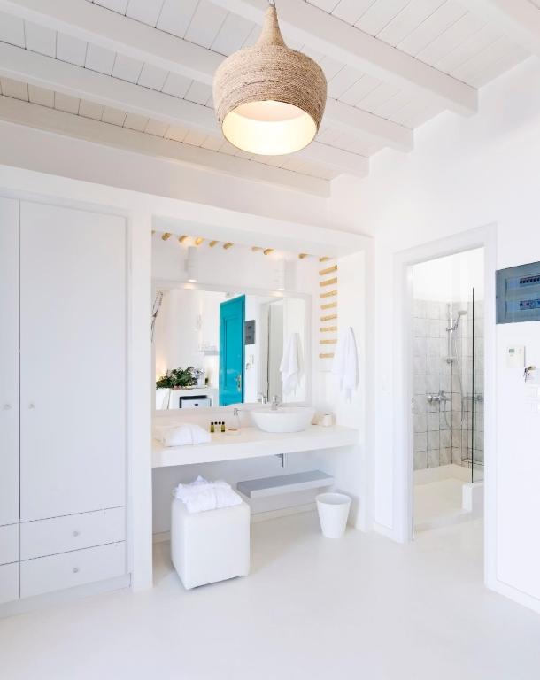 Koupelna v ubytování Astypalaia Hotel Palace