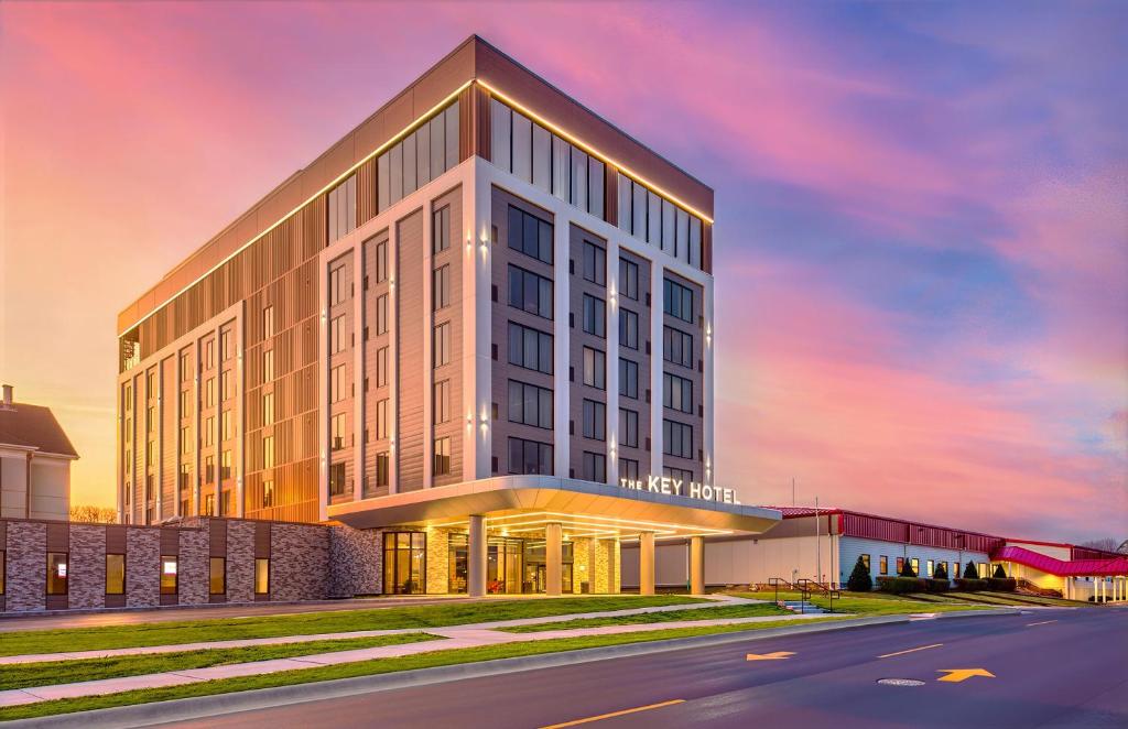 a rendering of the new hyatt hotel at The Key Hotel Dubuque, Tapestry Collection By Hilton in Dubuque