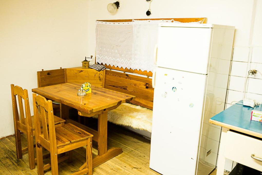 Kuchyň nebo kuchyňský kout v ubytování Chata Luna
