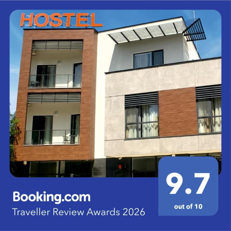 a picture of a building with the hostel advertised at Stenso Rooms in Pleven