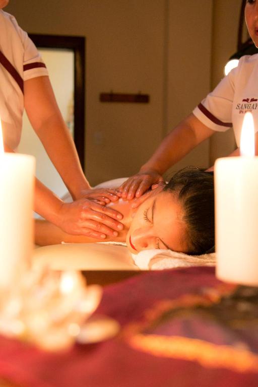 Lázně a/nebo wellness v ubytování Sangay Spa Hotel