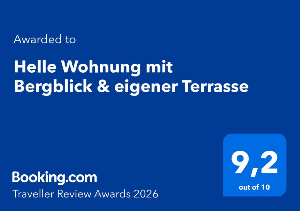 Helle Wohnung mit Bergblick & eigener Terrasse - Apartamento De Un Dormitorio