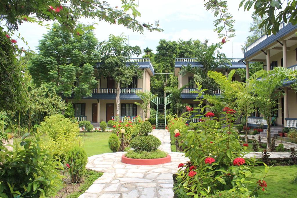 Zahrada ubytování Chitwan Village Resort