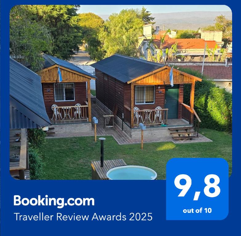 a review of a traveller review awards with a cabin in the yard at Cabañas 57 in Villa Carlos Paz