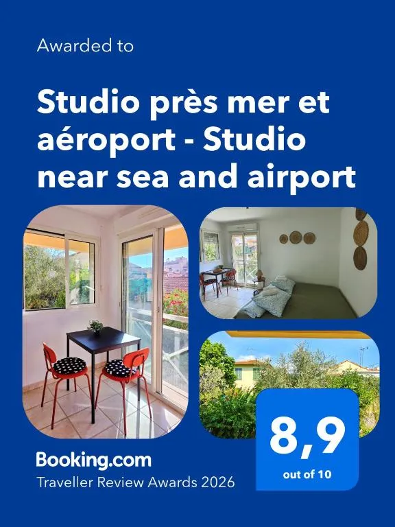 Studio Near Tramway, Beach & Airport - Air Conditioning & Free Wifi