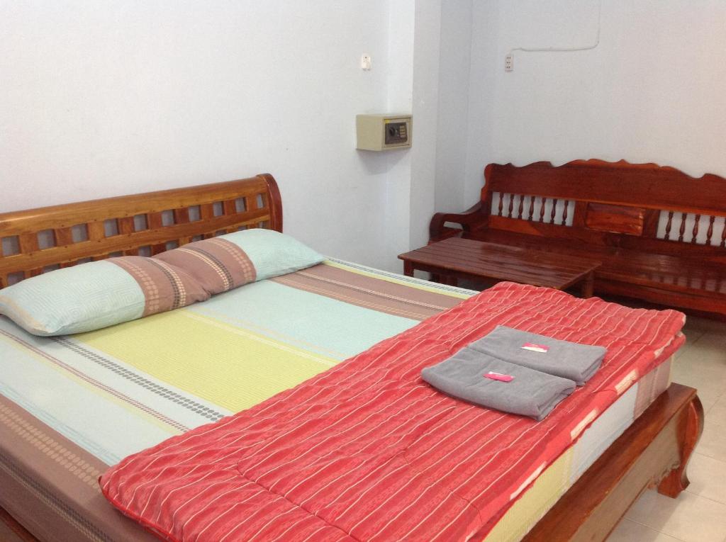 Postel nebo postele na pokoji v ubytování Bambus Motel