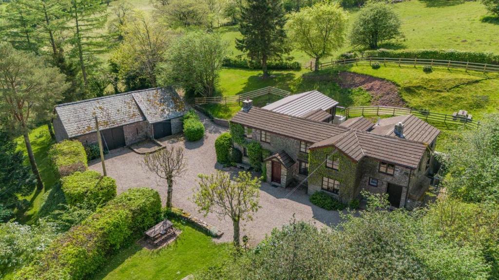an aerial view of a house with a garden at 7 Bed in Talgarth oc-h30349 in Talgarth