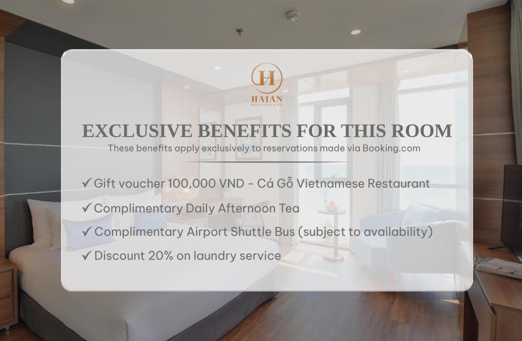 Phòng Deluxe Giường Đôi Nhìn Ra Biển - Bao Gồm Trà Chiều