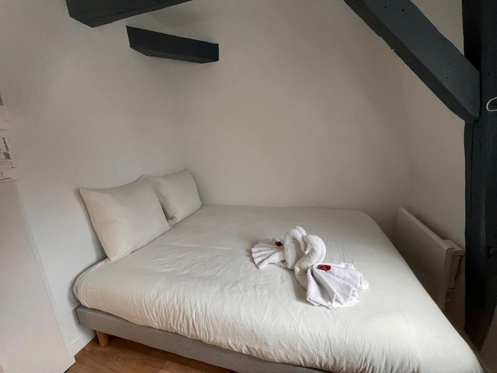 Llit o llits en una habitació de Studio Unakite
