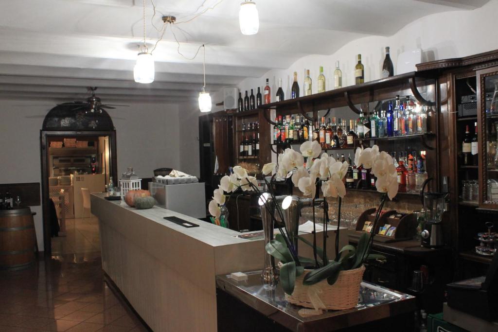 Lounge nebo bar v ubytování Hotel Firenze Lugano