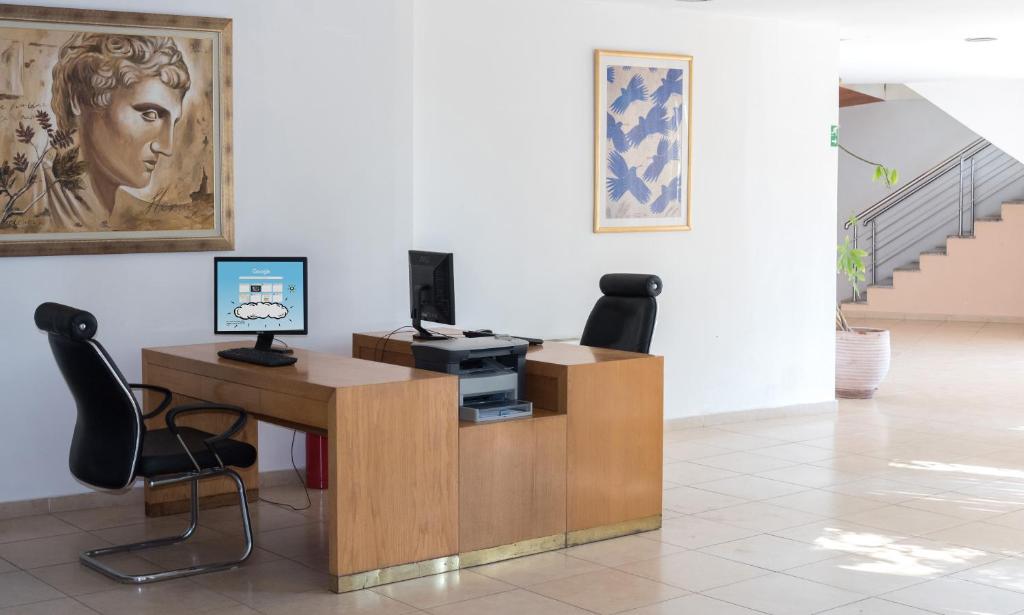TV a/nebo společenská místnost v ubytování Acharnis Kavallari Hotel Suites