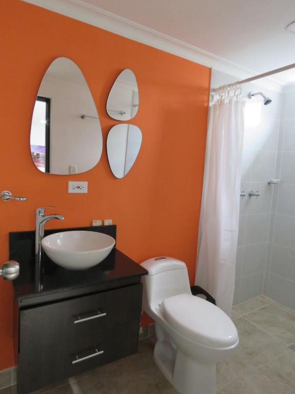 Koupelna v ubytování Hotel Lleras Premium #1