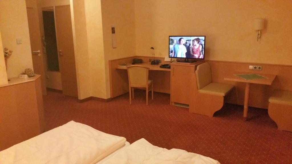 TV a/nebo společenská místnost v ubytování Hotel-Restaurant Fröhlich