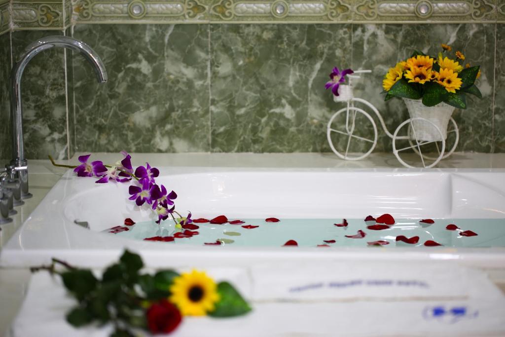 Koupelna v ubytování Thành Hoàng Châu Boutique Hotel