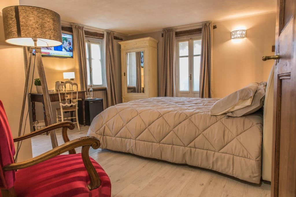Posteľ alebo postele v izbe v ubytovaní B&b Antico Tralcio