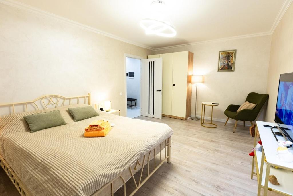 TV a/nebo společenská místnost v ubytování Home Studio