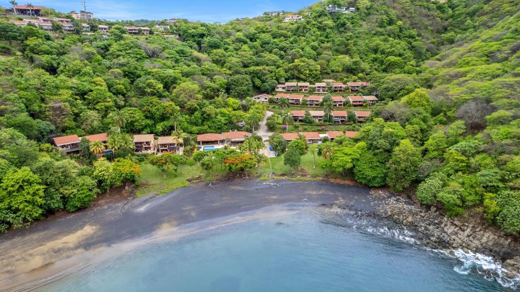 an aerial view of a resort on a beach at Bahia Pez Vela Resort in Ocotal